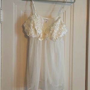Bridal lingerie, baby doll style
